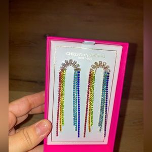 Christian Siriano New York Rainbow Dangle Earrings